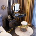 thumbnail image 1 of Drawer Mirrors Dressing Table Box Chair Organizer Makeup Dressing Table Luxury Makeup Living Room Coiffeuse Bedroom Furniture My Lux Decor Round, 1 of 31
