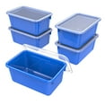 thumbnail image 1 of STOREX Small Cubby Bin, with Cover, Classroom Blue (Case of 5), 1 of 4
