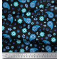 thumbnail image 2 of Soimoi Polyester Crepe Fabric Floral & Paisley Decor Fabric Printed Yard 42 Inch Wide, 2 of 3
