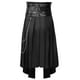 thumbnail image 2 of Falda gótica punk para hombre, decoración de moda para adultos, utilidad negra con bolsillos M, 2 of 8