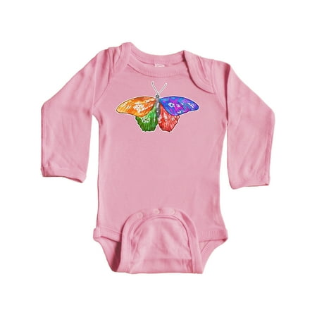 

Inktastic Artistic Butterfly Gift Baby Boy or Baby Girl Long Sleeve Bodysuit