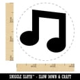 thumbnail image 2 of Music Eighth Notes Self-Inking Rubber Stamp Ink Stamper - Orange Ink - Small 3/4 Inch, 2 of 7