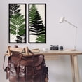 thumbnail image 2 of Stupell Industries Bold Layered Fern Leaves Modern Botanical Sprigs Graphic Art Black Framed Art Print Wall Art, Set of 2, Design by Kim Allen, 2 of 8