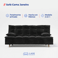 thumbnail image 2 of LASE Muebles Sofá Cama Janeiro Matrimonial Sillón Reclinable 3 Posiciones Boucle Chocolate, 2 of 7