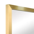 thumbnail image 6 of Empire Art Direct PSM-70107-2436 Contempo Brushed Gold Stainless Steel rectangular Wall Mirror, 6 of 13