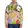 thumbnail image 2 of Lsque Pikmin Pattern Casual Men's Hoodie,Hooded Sweatshirt with Kangaroo Pocket,Pullover Hoodie-X-Large, 2 of 8