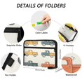 thumbnail image 3 of Organ Folder 14.2 x 0.8 x 10.6 Inches 13 Separate Pockets A4 Size Documents Folder A Sort Storage File Manager For The Home Office Cartoon Truck Seamless, 3 of 7