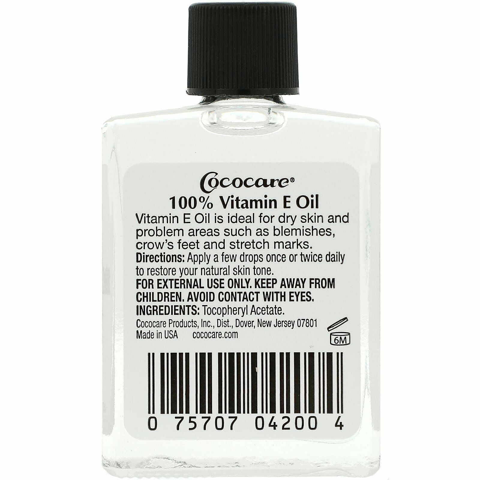 Cococare 100% Vitamin E Oil Soften & Moisturize Skin Non Gmo, 1 oz, 12 Pack