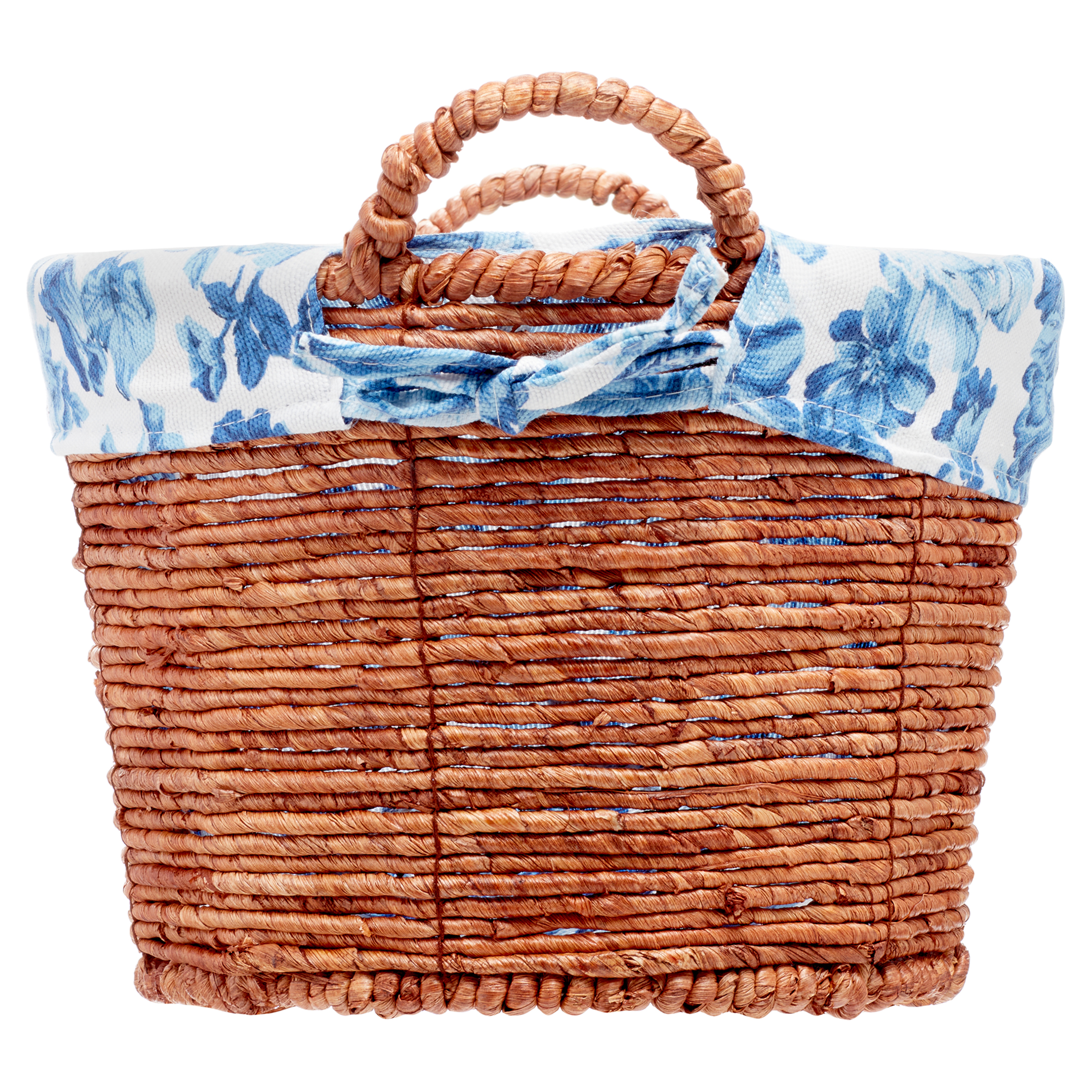 Pioneer Woman Oval Blue Floral Maize Basket, Set of 3