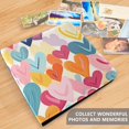 thumbnail image 4 of FORMRS 3 Ring Photo Album 4"x6" Self Adhesive Large Capacity PU Leather Cover, Colorful Hearts, 4 of 7