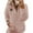 Pink, variant on Quarter-Zip Pullover, Women Sherpa Fleece Jacket, Soft Half Zip Sweatshirt with Pocket, Cozy Soft Fluffy Sweaters, Comfortable Versatile Cloth, Must-have for Home Daily Use, White M