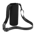 thumbnail image 3 of 2 × bolsa de hombro para botella de agua, correa de transporte, funda protectora para botella de vidrio gris negro Zulema portabotellas, 3 of 8