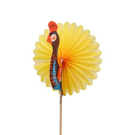 

Ammoon 50PCS Peacock Sticks Cocktail Picks Drinks Sticks Fruit Cake Sticks Picks Fancy Toothpicks for Appetizers Wooden Sticks for Birthdays Party Bars Restaurants