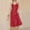 Watermelon Red, variant on Fazvaoo Sleeveless Nightgowns for Women Chemises V-Neck Thin Long Sleepwear Soft Silk Nightdress(Black,Size S-XL)