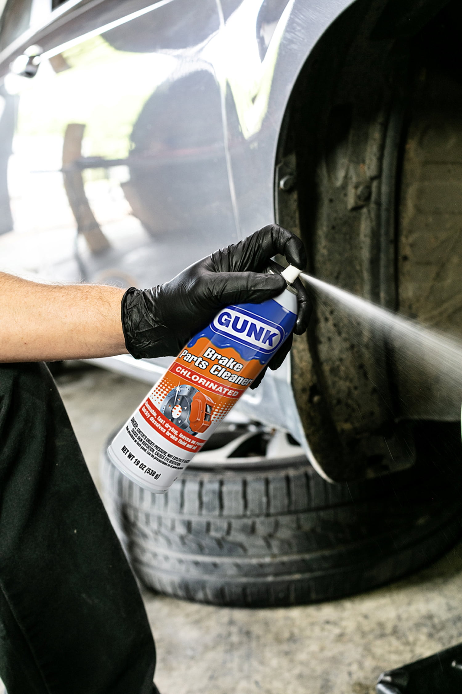 (24 pack) Gunk Chlorinated Brake Cleaner for All Vehicle Types, 19 oz