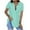 Blue, variant on lmcalzta Womens Short Sleeve Button down Shirts Business Work Fitted Collared Blouses Office Blouse Trendy 2025