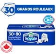 thumbnail image 2 of Royale Papier Hygiénique Confort Quotidien, 30 équivalant à 80 rouleaux, 2 of 23