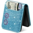 thumbnail image 5 of for Samsung Galaxy Z Flip 5 Case with Card Holder for Women, Bling Glitter Premium Leather Wallet Phone Case Protective Cover for Samsung Galaxy Z Flip5 5G XKK Blue, 5 of 17