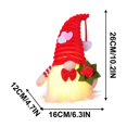 thumbnail image 3 of Decoración del hogar, decoración de la habitación, decoración de la pared Muñeca del día de San Valentín Muñeca luminosa anciana sin rostro Decoración de fiesta Decoración de fiesta Muñeca del día de, 3 of 6