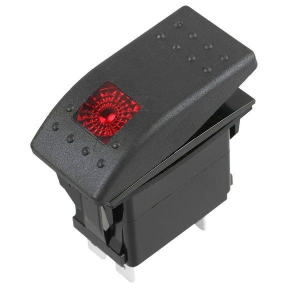 Raindrops Black Plastic Car Toggle Switch for Automotive Use with Sturdy Construction and Easy Installation 5 Pin 2 Position