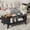 Black, variant on Fluted Coffee Table with Storage, Modern Coffee Tables, Wood Accent Center Table, Natural