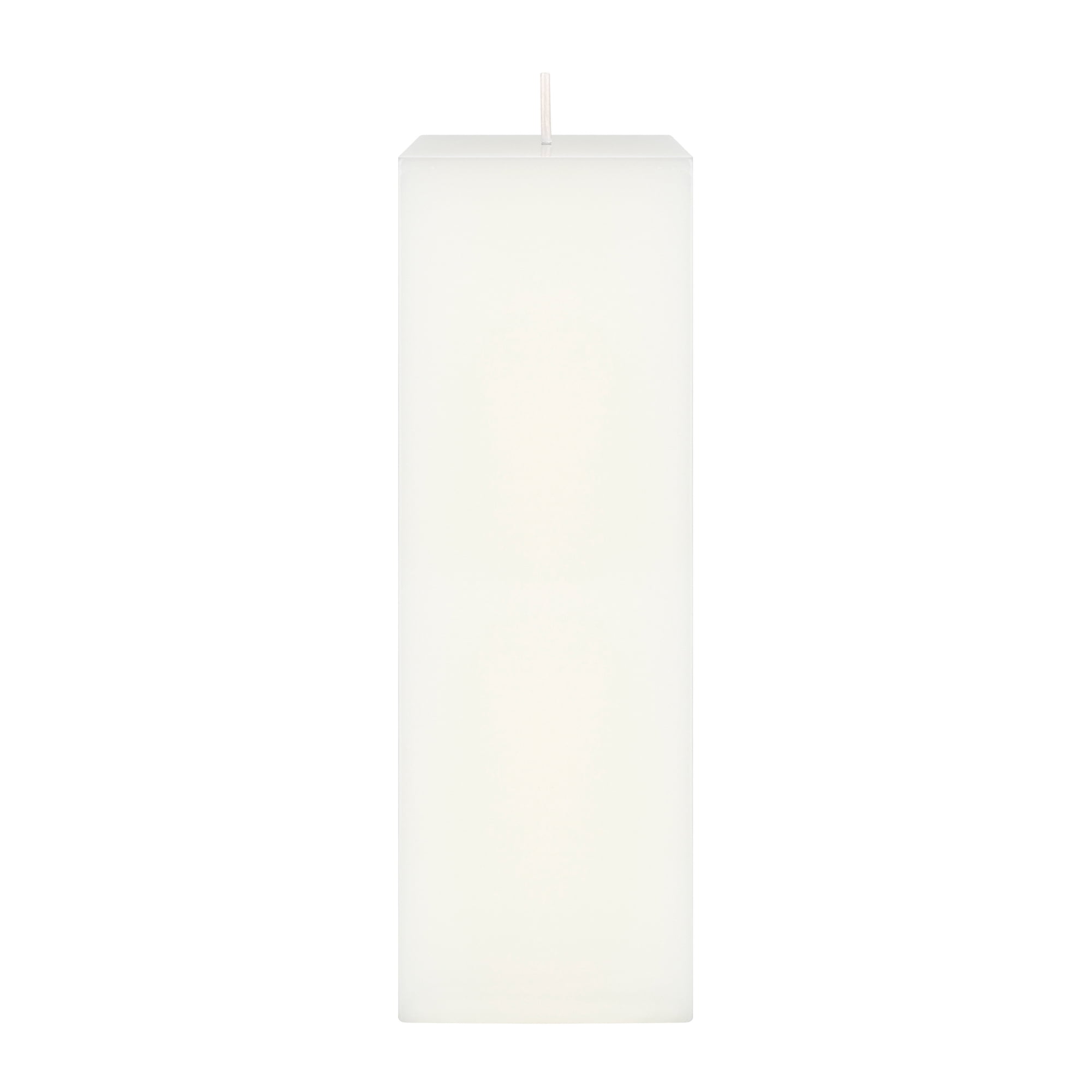 Mega Candles 1 pc Unscented White Square Pillar Candle, Hand Poured Premium Wax Candles 3 Inch x 9 Inch, Home Décor, Wedding Receptions, Baby Showers, Birthdays, Celebrations, Party Favors & More