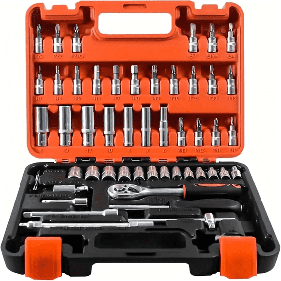 Ratchet Kit 53pcs Car Repair Tool Kit Car Repair Tool Ratchet Torque Wrench Combo Multifunctional Hand Tools