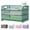 Green, variant on 3 Tier Green Letter Tray Paper Organizer With Handle Mesh Desk Sorter File Rack Shelves