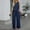 005 Blue, variant on Hvot&aat Women’s Business Casual Denim Set Slim Sleeveless Blazer Vest And High Waist Pants 2 Piece