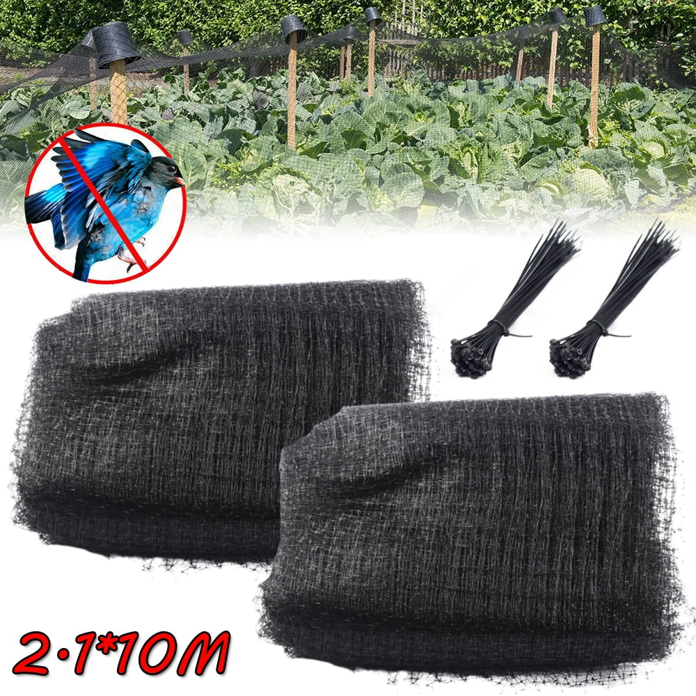 2Pack Bird Netting 2.1*10m Mesh Bird Net Garden Netting for Chicken