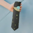 thumbnail image 2 of Starry Night Cosmos Necktie for Men - Elegant Satin Formal Tie for Prom & Groomsmen, 2 of 3