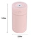 thumbnail image 3 of Portable Mini Cool Mist Humidifier | 320ml Desktop Air Vaporizer with Two Spray Modes | Ultra Quiet Operation | LED Night Light | Auto Shut-Off | For Bedroom, Office, Travel | White/Pink/Black |, 3 of 6