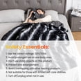 thumbnail image 2 of WOOMER Heated Blanket Full Size 77" x 84", Electric Blanket with 0.5-12 Hours Timer & 10 Heating Levels, ETL Certified, Black Grey Flowers Patterns F, 2 of 7