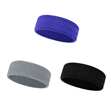 Designice Sweat Band Headbands,Absorbent Headbands for Men,Versatile Sports Headbands for Yoga and Running,3-Pack