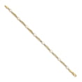 thumbnail image 2 of 14k Yellow Gold Bracelet Gemstones Fancy October Women's Opal Oval 4 mm 7 in Diamond and, 2 of 2
