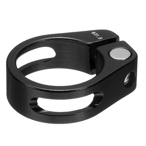 Uxcell Bike Seat Post Clamp 31.8mm Bicycle Locking Ring with M4 Hex Screw, Black