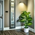 thumbnail image 5 of Artificial Ficus Tree with Natural Wood Trunk and Lifelike Leaves, Silk Fake Potted Tree with Wood Branches, Faux Tree for Office Home Decor, 5 of 9