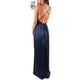 thumbnail image 4 of Txlixc Vestido de fiesta para mujer, color sólido, cuello vuelto, correa de espagueti, espalda abierta, una pieza con abertura hasta el muslo para damas Txlixc Moda, 4 of 5