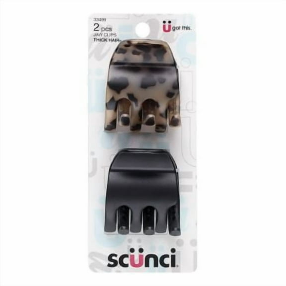 Conair Scunci Large Chunky Jaw Clip - Pack of 2