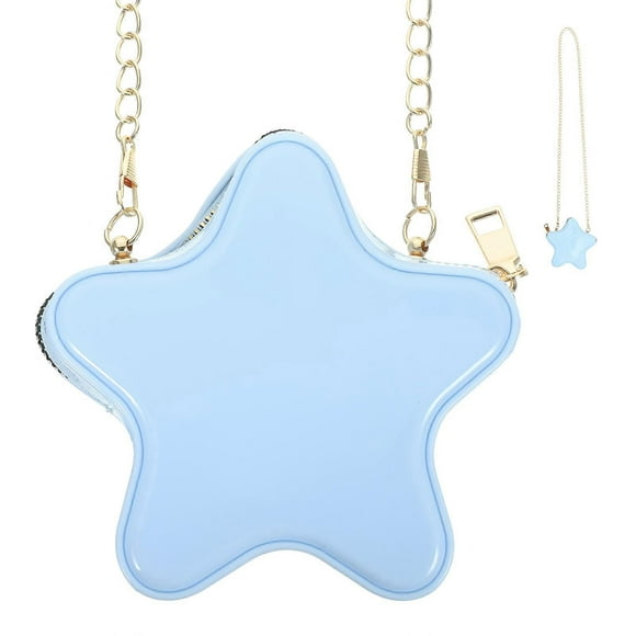 Sky-Blue Star Shaped Messenger Bag For Women Everyday Use Fashionable 1Pcs