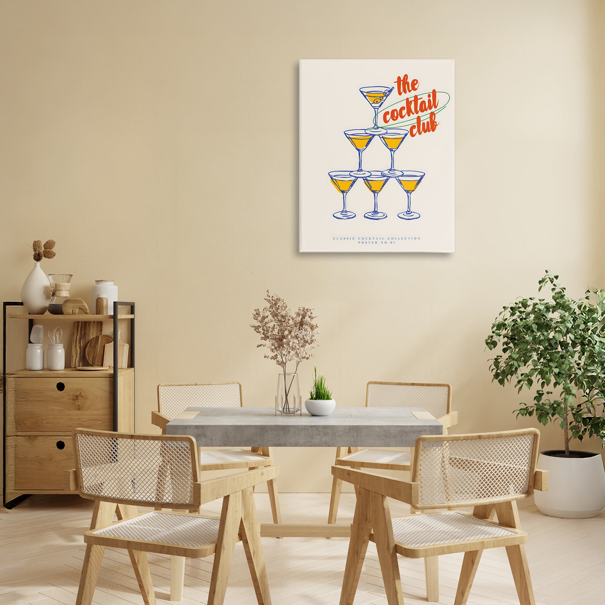 Stupell Industries Tower Toast Cocktail Club Canvas Wall Art, design by The Prints Vibe
