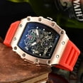 thumbnail image 4 of Skeleton Watch Barrel-Shaped Sports Men's Quartz Watch, 4 of 8