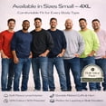 thumbnail image 3 of SOCKS'NBULK 24 Pack Mens Adult Crewneck Fleece Lined Pullover Sweatshirt Bulk, Mixed Assorted, Wholesale Donation Homeless (Large), 3 of 7