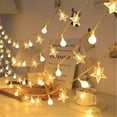 thumbnail image 4 of LED String Lights Battery/USB Powered Globe Star Fairy Lights Waterproof Hanging Lights for for Home Party Patio Garden Wedding Christmas Decorations Indoor Outdoor, 4 of 4