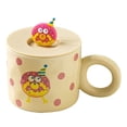 thumbnail image 1 of Taza de panda de 450ml, taza de silicona de alto valor con tapa, taza de agua de cerámica para niña, 1 of 5