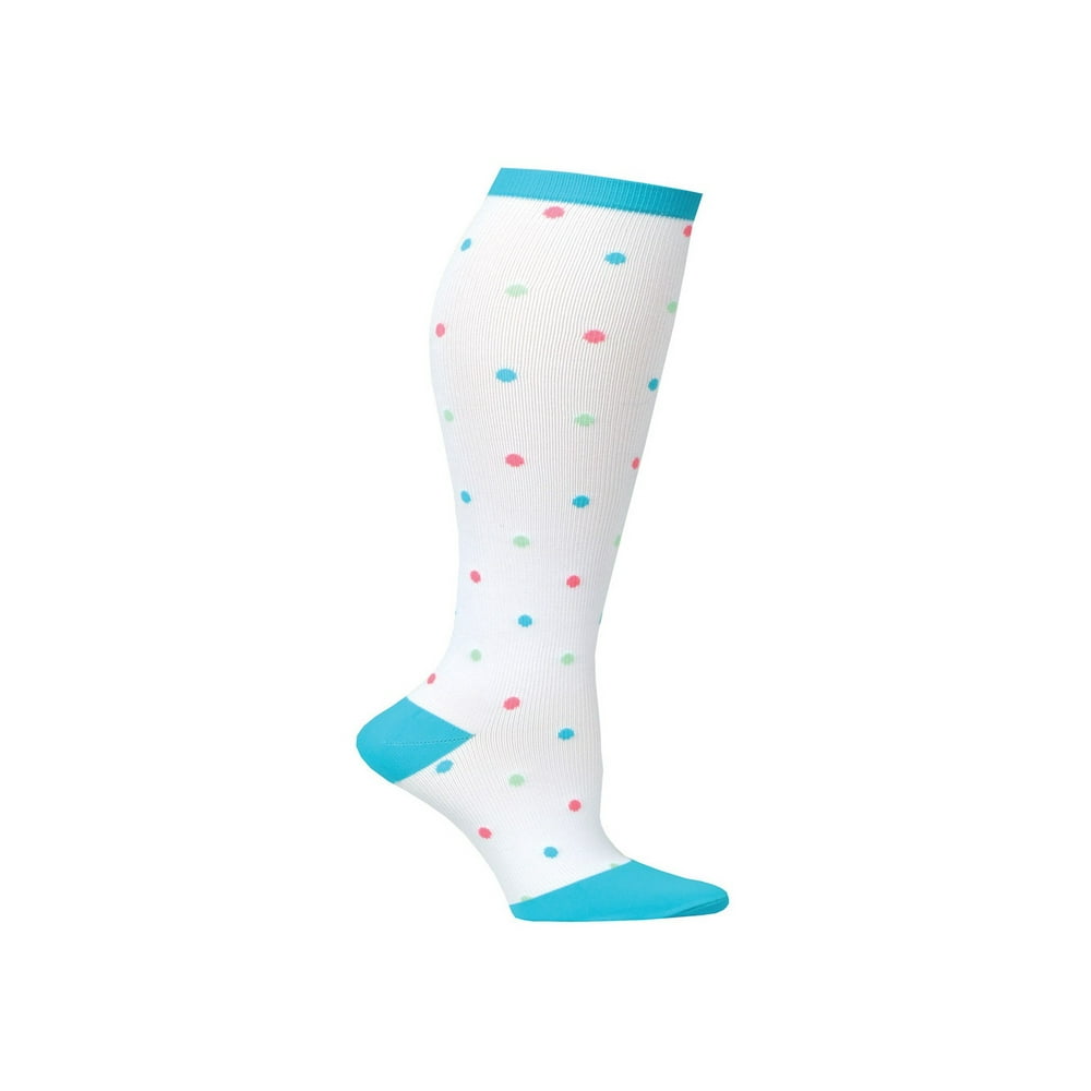 Women's Fun Knit Mild Compression Socks, Wide Calf - Walmart.com ...