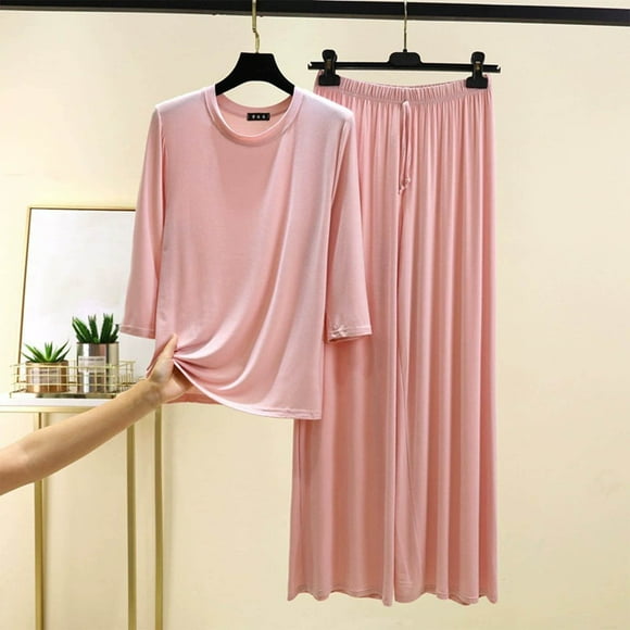 Womens Sleepwear Two Piece Pajamas Set Womens Matching Lounge Sets Womens Summer Sets Women Outfits Sets