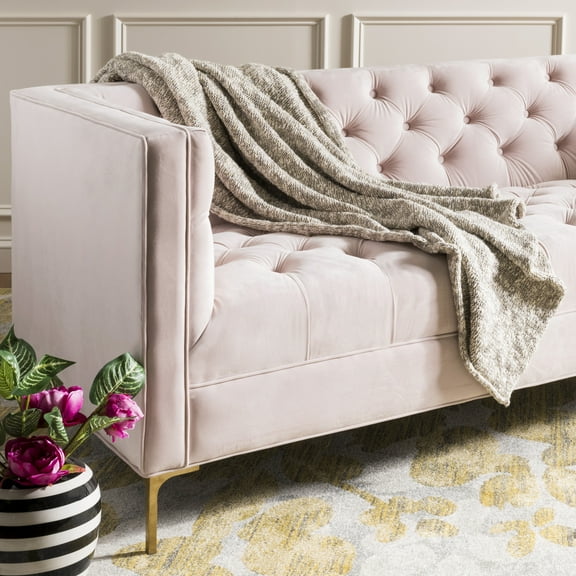 SAFAVIEH Panna Solid Cotton Lurex Knit Throw, 50" x 60", Light Grey/Gold