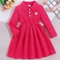 thumbnail image 5 of Antinious Girls Check Collar Short Sleeve School Uniform Casual Trendy Wear Dress, 5 of 5