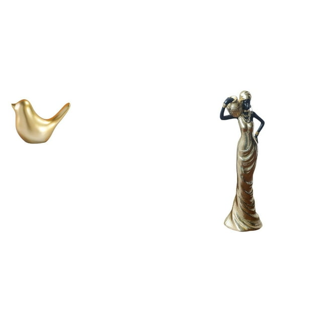 Figura de pájaro de resina, adorno , estatua tribal de mujer, animal coleccionable con líneas realistas, adecuada para oficinas, hogares, bibl